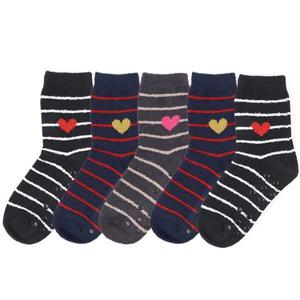 [피에르가르뎅]여성 세침수면양말5족 로렌 미끄럼방지 보온양말