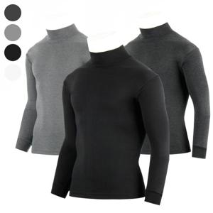 [아재나라]YSTD1002 겨울 남자 면스판 반폴라티셔츠 반목폴라티