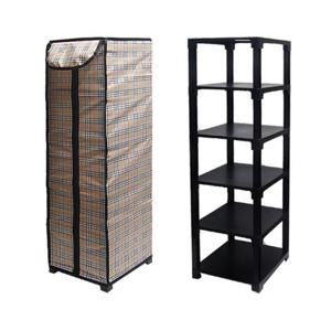 벽걸이신발장 다정 다용도 천카바신발장 5켤레 신발정리대