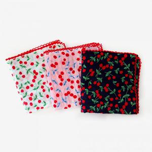 [박씨상방] 고급 쁘띠 가제 손수건&목스카프 (앵두)