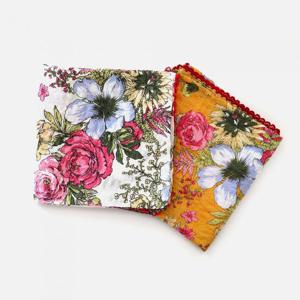 [박씨상방] 고급 쁘띠 가제 손수건&목스카프 (플라워)