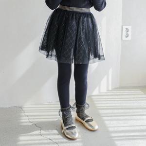 [택가29,800원]눈송이 망사 기모 치마 레깅스 JTWLE11
