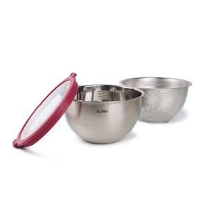 에지리 스텐 콤보세트(믹싱볼+펀칭볼+뚜껑)3P 24cm/만능