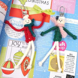 [맘아트]맘아트 DIY 크리스마스 마크라메 매듭인형 키링 만들기 1인 키트 걱정인형