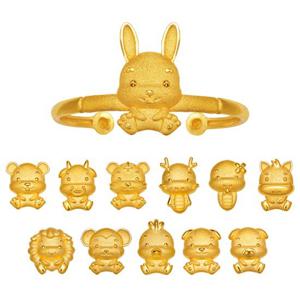 [한국금다이아몬드] 아기 순금 십이지신 돌팔찌 12종 24K 3.75g 12종 택1