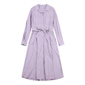 [코데즈컴바인] 벨티드 카라버튼 원피스 (CJA-OP505W2)