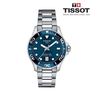 [티쏘]SEASTAR 씨스타 1000 36mm 블루 T120.210.11.041.00