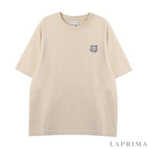 라프리마 메종키츠네 폭스헤드 패치 티셔츠 LM00107-KJ0119-P205