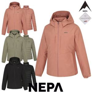 [네파](7J60602) 여성 템프스 3 IN 1 고어텍스 방수 방풍자켓(경량다운+자켓)