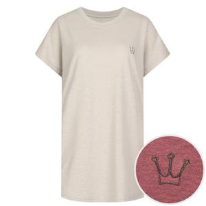 샵앤) 린넨 자수 루즈핏 캡소매 티 DAI-WSH-0522-베이지