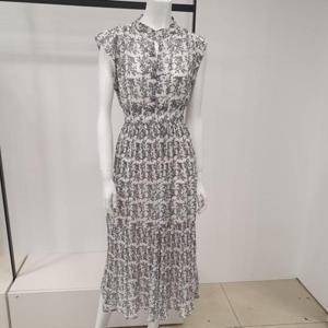 아니베에프 세이브존01 캡소매 허리밴딩 주름원피스 A45WOP510