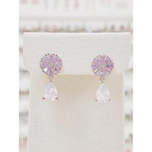 볼라레 세이브존03 볼라레 꽃방울 큐빅 귀걸이 AGspe1200AG