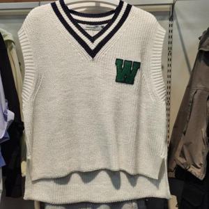 인터크루 HC09 어플리케 니트 베스트 ITW5WE51A