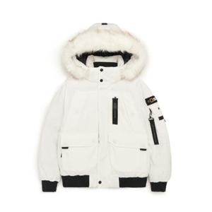 [내셔널지오그래픽] (N224MDW030-015) 남성 타루가 퍼 트리밍 후디 구스다운 점퍼