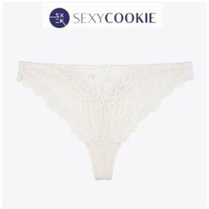 [섹시쿠키]크림 샤무즈 엘레강스 T팬티 SCWPA713