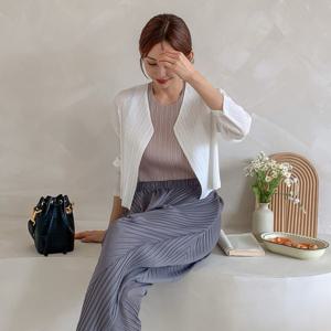 샵앤) 트리코트 국산 여성 가디건자켓 BLE-WJK-3543-블랙