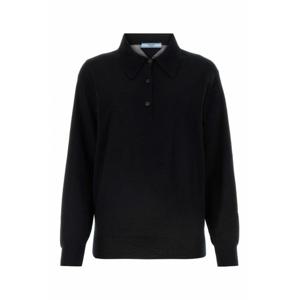 [PRADA] 라프리마 여성 폴로 P24F2ESOOO14XD F0002 블랙 /2