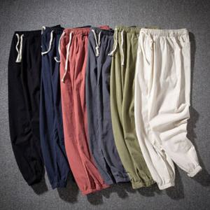 린넨조거바지 허리밴딩마바지 캐주얼팬츠