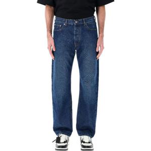 오프화이트 클래식 핏 스트레이트 아르 스케이트 진 OMYA138C99