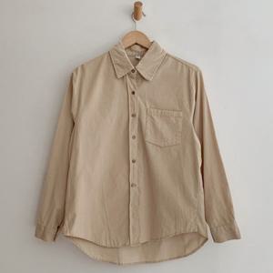 샵앤) 여성 카라넥 잔골지 간절기 베이직 셔츠 남방 SIU-WBL-4098-베이지