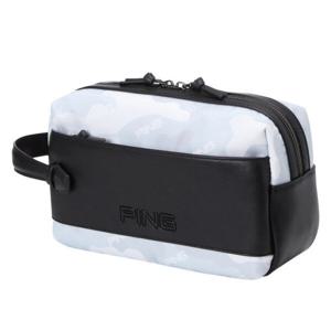 [핑]골프 남성 카모 로고 패턴 파우치백 111D3BG202-WH_BP