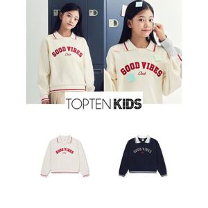 [탑텐키즈]MKF1TR2202 여아) 피케 카라 스웨트셔츠