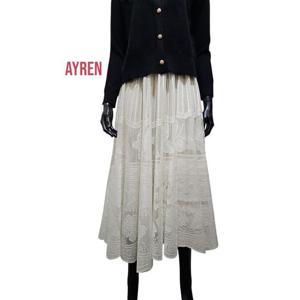 [에이렌] 꽃무늬 레이스 롱스커트RO2SK202