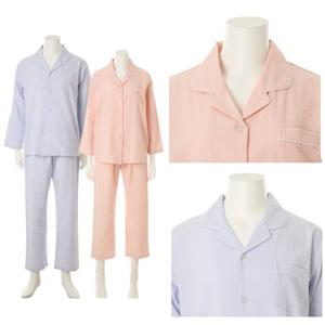 [비너스] 몸에 붙지않는 시어서커 커플잠옷 VPA4521M VPA4521WG 시원한촉감 커플파자마 심플 남여 단색잠옷