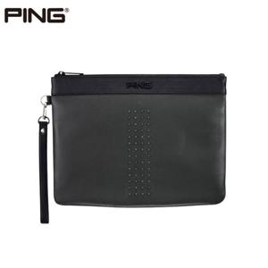 [핑골프] PK1 메탈 스터디 골프 클러치백 파우치(카키)