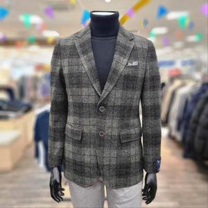 런던포그 HC05 이태리  올리브 체크 자켓 ZNWJC680