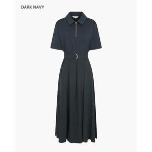 [나이스클랍][나이스클랍]져지 블록 집업 원피스N233MWO704_DG