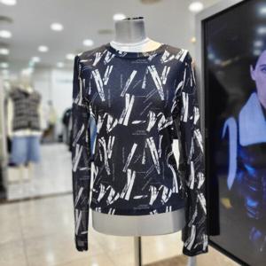 [에고이스트]래픽 포인트 라운드 슬림 티셔츠 EQ3CL360IUT_DG