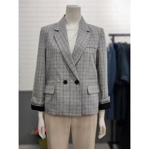 아날도바시니 세이브존02 체크크롭자켓 AY03JK23N