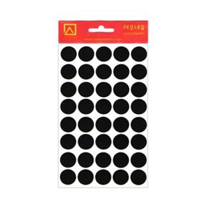 세모네모 견출지 10-301BK (지름16) (20개) 견출지 지름16 용지 문구 사무용품