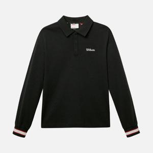 윌슨긴팔티 LQC W241002GPL23-BLK 여성 카라형 세미크롭 긴팔티