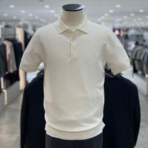 [지오지아]워셔블 스카스 반팔 카라 니트_ABF2ET1901_IV_DG