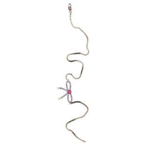 DSQUARED2 보우 크리스탈 롱 이어링 ERW019559400001F124