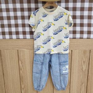 치크 DP01 절개 조거 데님바지 CKTJ2532B