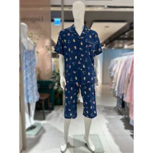 [비너스]VPA4528M  면레이온 여름쾌적 반팔 반바지 남자파자마 상하세트