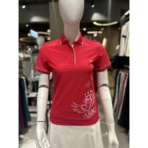 비티알 MG01 BTR 여성 골프웨어 엠보 자수 카라 반팔 티셔츠 BTT4812W