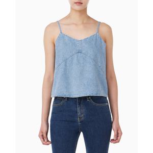 CK진  여성 린넨 라이트블루 데님 탱크 탑(47C770G)