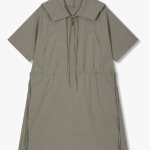 톰보이  9105241150 변형카라 가슴포켓 원피스