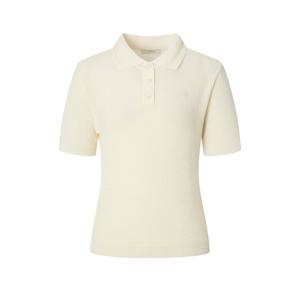 헤지스 여성 25SS 아카이브 강연 반소매카라 풀오버 HSSW5B406IV