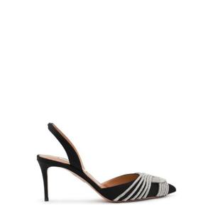 Aquazzura 장식 슬링백 펌프스 GASMIDL1SAT 000 TP934431949