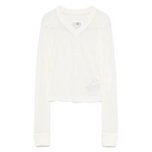 25 FW 메종마르지엘라 V넥 티셔츠 S62NH0039S24423 TP438951572