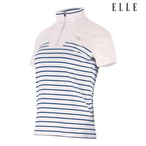 엘르골프 세이브존01 여성 스트라이프 폴로 티셔츠 6J45406 800
