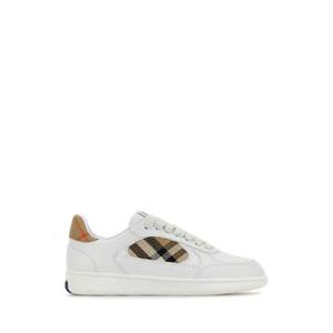 BURBERRY White leather Terrace sneakers 8108654 A1464