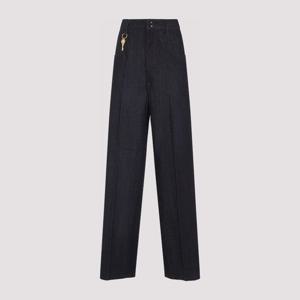 까르뱅 하이 웨이스트 와이드 진 6252K21119 WASHED