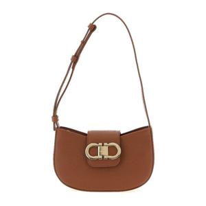 페라가모 개브리 해머드 가죽 숄더 백 785945 NEWCOGNACTESTADI