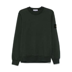 스톤아일랜드 로고 패치 크루 넥 스웨트셔츠 K2S156100060S0051